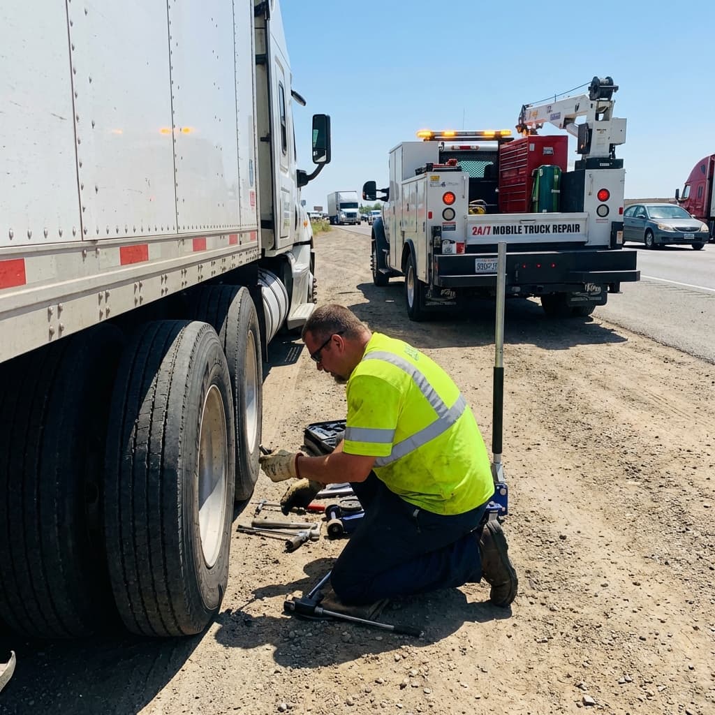 Truck Tire Maintenance In Wilmer